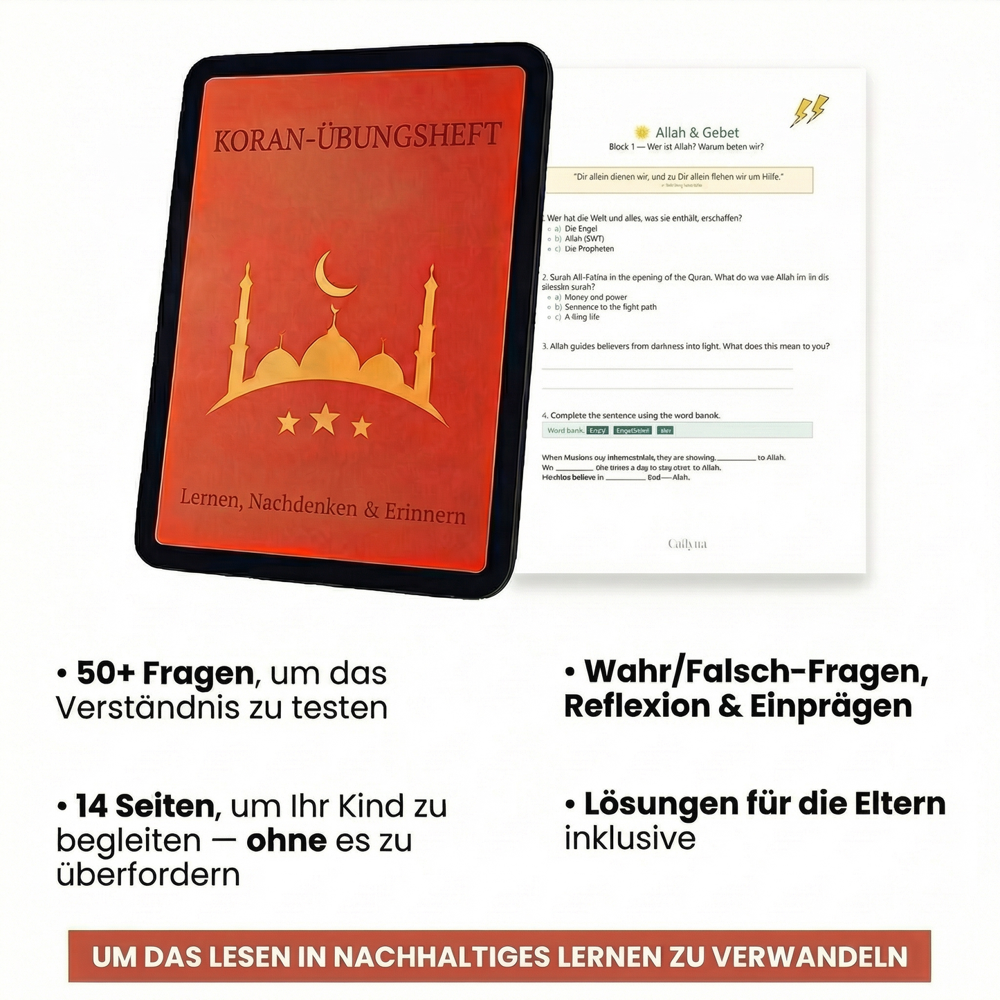 Koran-Übungsheft